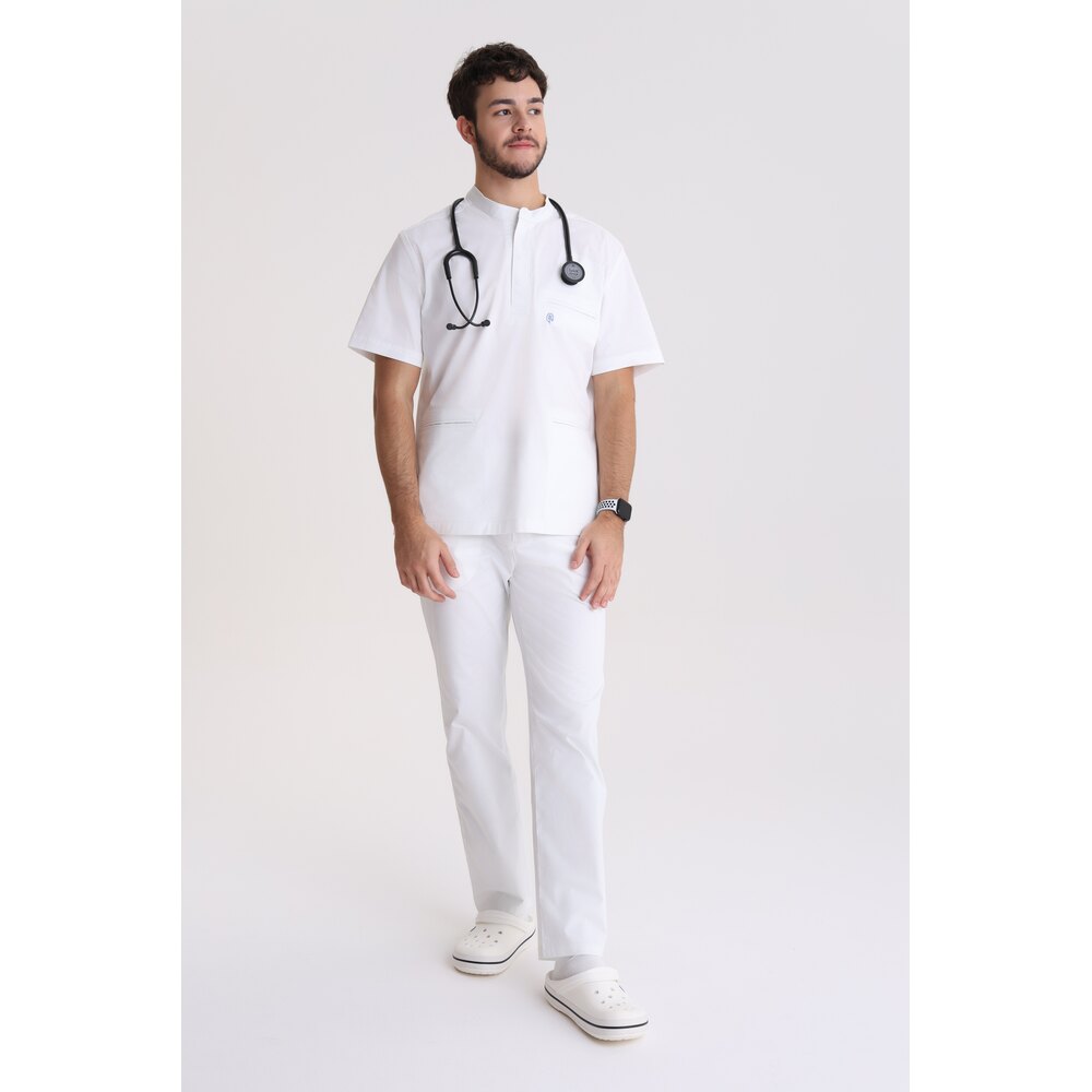 Spodnie medyczne męskie klasyczne Optic White XXL