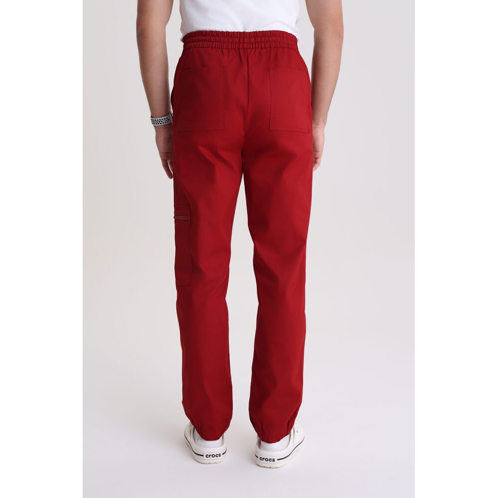 Spodnie medyczne męskie jogger Red Wine M