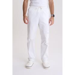 Spodnie medyczne męskie jogger Optic White L