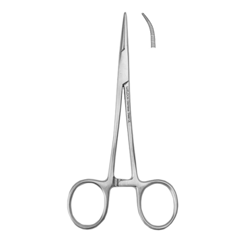 Kleszczyki naczyniowe Halstead-Mosquito wygięte, dł. 14 cm. - 1 szt.