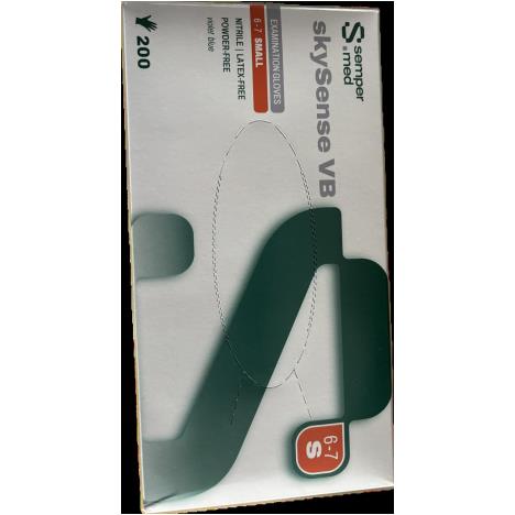 SEMPER skySense VB Rekawice diagnostyczne nitrylowe,PF roz. S, op. 200 szt 