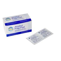 Gaziki nasączone alkoholem, sterylne, Rozm. 65mm x 30mm, 100 szt.