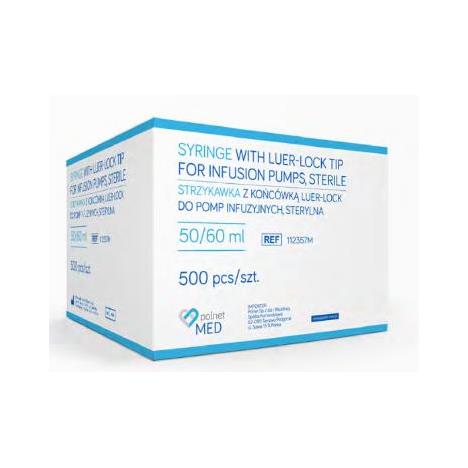 Strzykawka POLNET-MED do pomp infuzyjnych Luer-Lock 50/60 ml, 1 szt