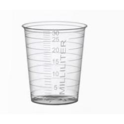 Kieliszek do podawania leków 30 ml transparentne, 100 szt.