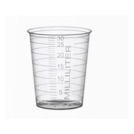 Kieliszek do podawania leków 30 ml transparentne, 100 szt.