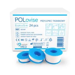 Przylepiec tkaninowy POLOVIS 2,5 cm x 5 m, 1 szt 
