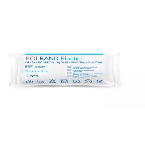 Opaska elastyczna POLBAND niejałowa 5m x 10 cm z zapinką