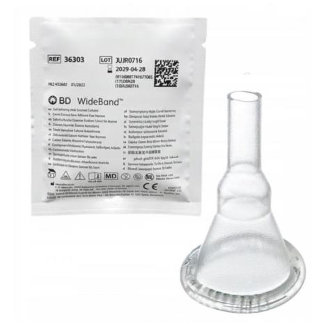 Cewnik zewnętrzny urologiczny dla mężczyzn, silikonowy BD Wideband 25mm -1szt.