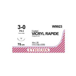 VICRYL RAPIDE 3/0; igła odwrotnie tnąca 19mm - 3/8 koła ; dł. 75cm bezbarwny, op. 12 szt 