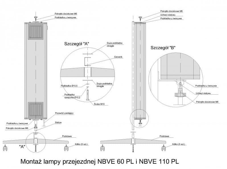 Przepływowa Lampa bakteriobójcza NBVE 60 PL