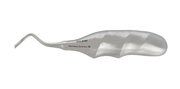Dźwignia korzeniowa Bein z profilowaną rączką - boczna ścięta, prawa, szer. 3 mm