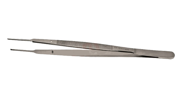 Pęseta chirurgiczna GERALD , prosta, ząbki 1x2, dł. 17,5 cm