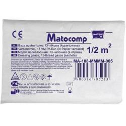 Gaza opatrunkowa niejałowa MATOCOMP 1/2 m2, 13-nitek-1szt