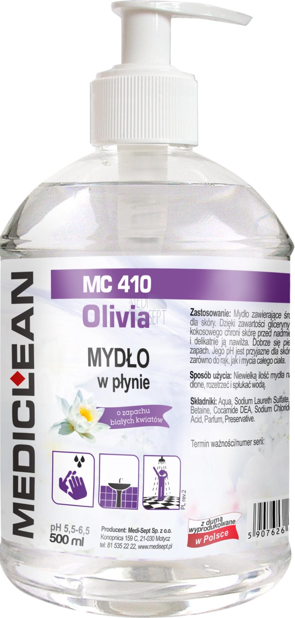 Mydło w płynie  łagodne dla skóry OLIVIA  - 0,5L