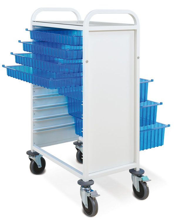 Wózek do transportu leków OT S2 z uchwytami