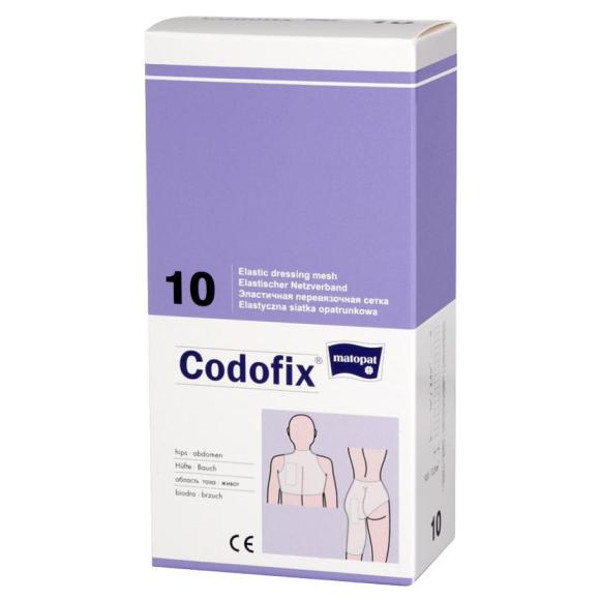 Codofix elastyczna siatka opatrunkowa 10 cm x 10 m (biodra, brzuch)