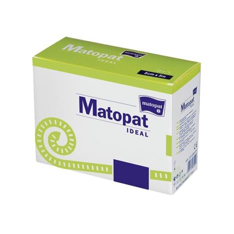 MATOPAT IDEAL bandaż elastyczny uniwersalny z zapinką 10cm x 5m, 12 szt.