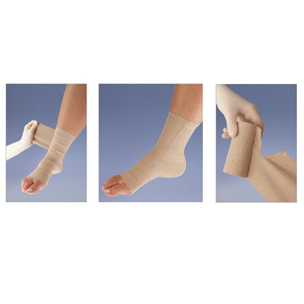 MATOKREP COHESIVE samoprzylepny bandaż elastyczny o niskiej rozciągliwości 10cm x 4,5m, 1szt.