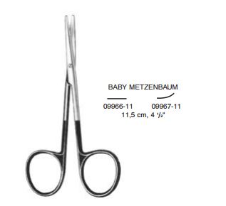 Nożyczki Baby Metzenbaum 11,5 cm proste