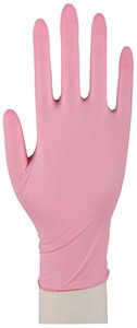 Rękawice nitrylowe - różowe - roz. S - 100 szt.