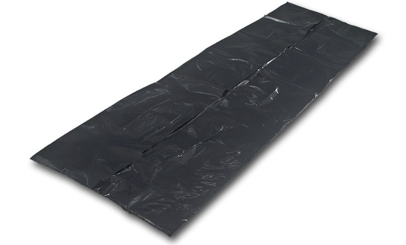 Płachta foliowa na zwłoki - czarna - 180 x 220 cm, op. 1 szt