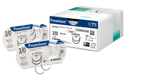 Szwy chirurgiczne Premilene® 2/0 (3) 75CM HR30 (M) RCP - niewchłanialne - 36 szt.