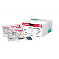 Szwy chirurgiczne - Safil® Quick 3/8 koła 2/0 DSMP24 70cm-bezbarwny-wchłanialne -36 szt.