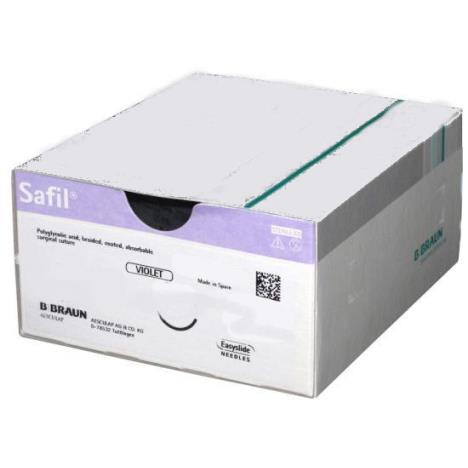 Szwy chirurgiczne - Safil®1/2 koła 2 HR48 90cm-fioletowy-wchłanialne -36 szt.