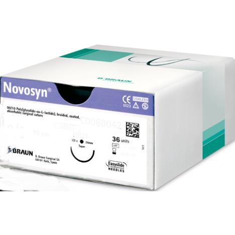 Szwy chirurgiczne - Novosyn®3/0 SKR26 120cm-fioletowy-wchłanialne -36 szt.